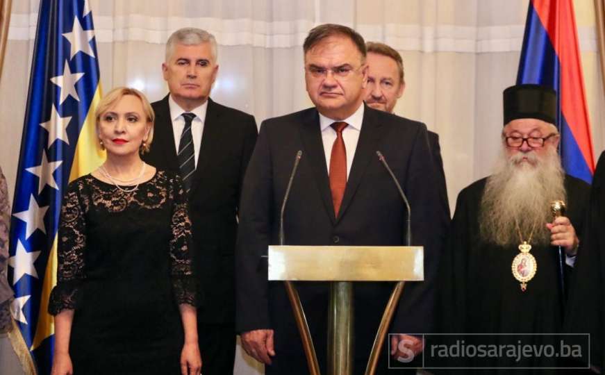 Božićni prijem u Predsjedništvu BiH, prisustvovali i Čović i Izetbegović