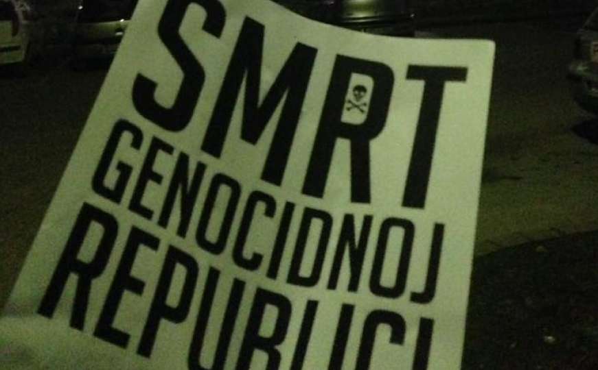 U Gračanici osvanuli plakati neonacističke organizacije "Smrt genocidnoj republici"