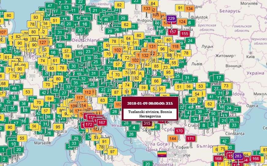 Zrak opasan za građane: Živinice danas najzagađeniji grad u Europi