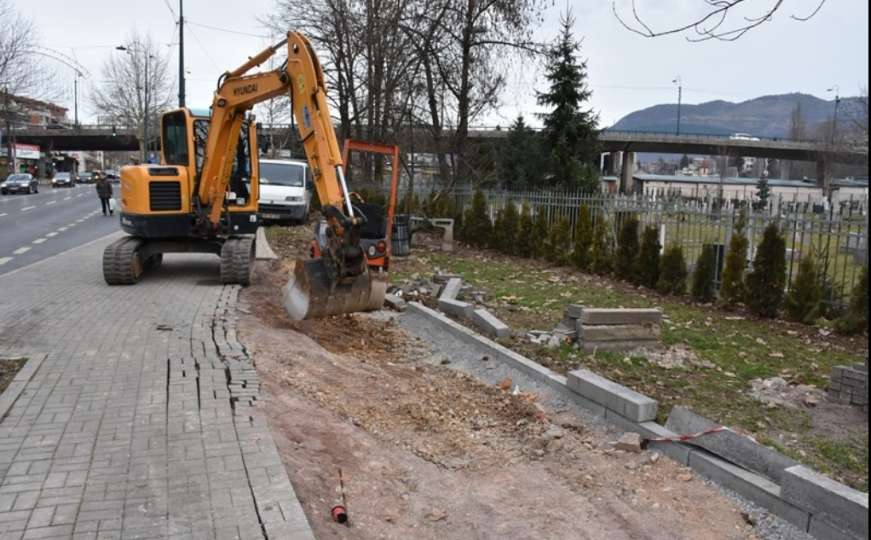 U toku gradnja biciklističke staze koja će povezati Alipašinu ulicu s parkom Jezero