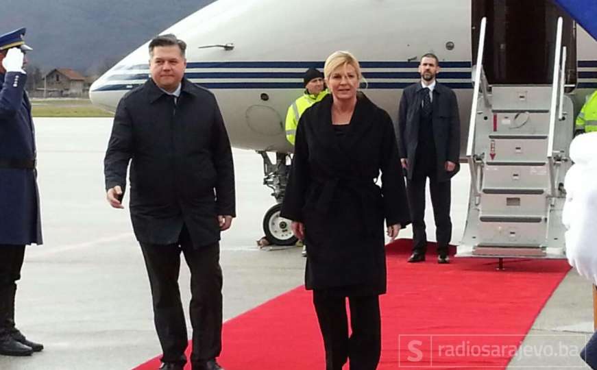 Predsjednica Hrvatske Kolinda Grabar-Kitarović sletjela na Aerodrom Sarajevo