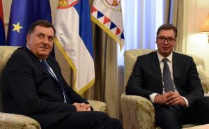 Sastanak Dodika i Vučića o unapređenju odnosa Srbije i RS-a