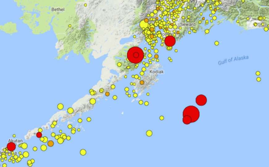 Aljaska: Zemljotres jačine 7,9 stepeni, izdato upozorenje na cunami