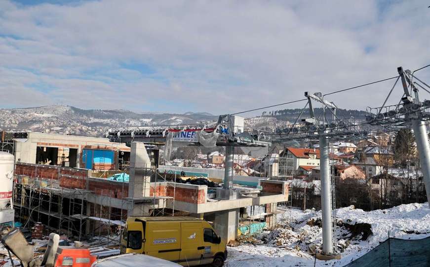Testne gondole Trebevićke žičare u petak iznad Sarajeva