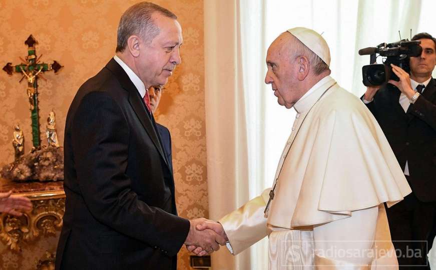 Erdogan u prvoj posjeti Vatikanu: Sastao se s papom Franjom