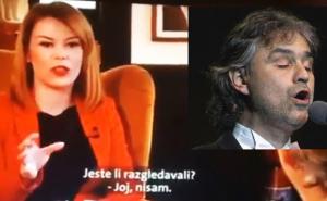 Novinarka Nove TV pitala Andreu Bocellija: Da li ste razgledali Pulu?
