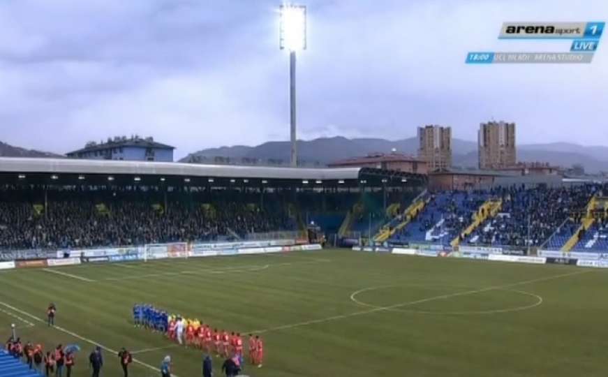 Sjajna atmosfera na utakmici Željezničar - Atletico