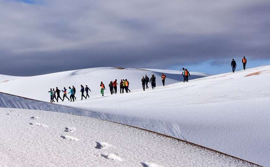 Pogledajte kako stanovnici Ain Sefre uživaju na snijegu