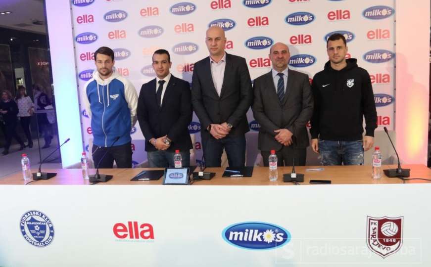 Kompanija Milkos postala sponzor fudbalskih klubova Sarajevo i Željezničar