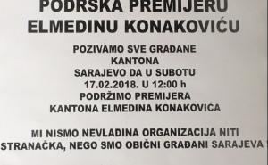 Organiziran skup podrške Konakoviću, premijer ne želi okupljanja