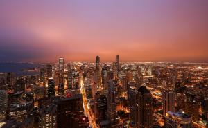 Pogled sa 94. sprata na vjetroviti grad