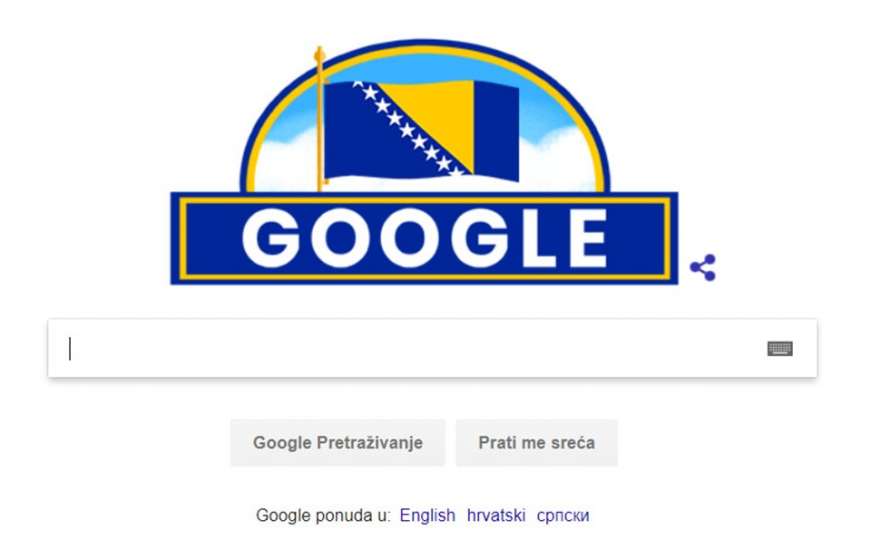 Google doodle posvećen Danu nezavisnosti BiH