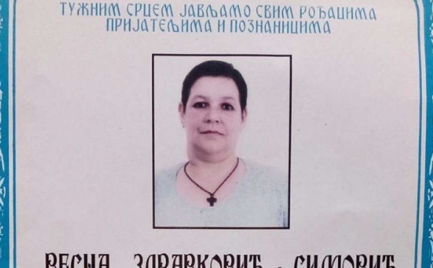 Srbijanac na smrtovnici supruge napisao ko je kriv za njenu smrt