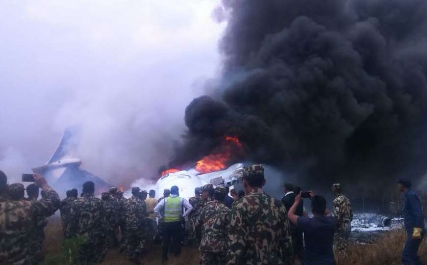 Srušio se avion na aerodromu u Nepalu