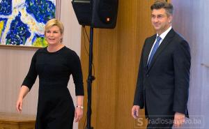 Grabar-Kitarović i Plenković na sastanku o odnosu prema Rusiji