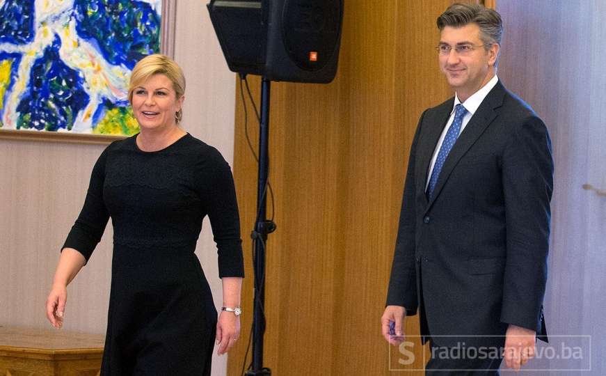 Grabar-Kitarović i Plenković na sastanku o odnosu prema Rusiji