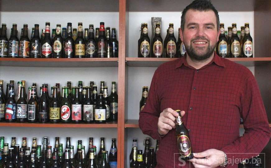 Sarajlija Jusmir Husejnović skupio skoro 500 različitih pivskih boca