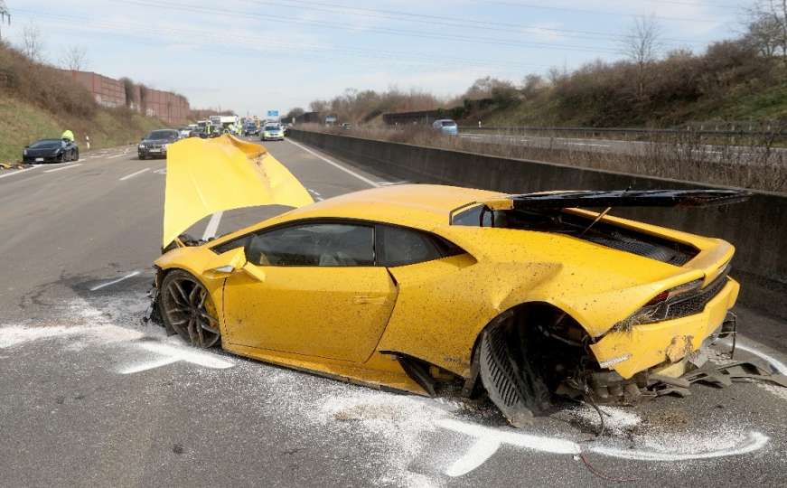 Šteta 200.000 eura: Dva Lamborghinija, jedan sudar, dvoje povrijeđenih
