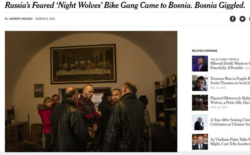 The New York Times: Putinovi bajkeri boravili u BiH, Bosna se grohotom smijala