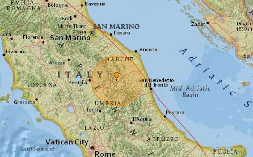 Centralnu Italiju pogodio zemljotres jačine 4,7 stepeni