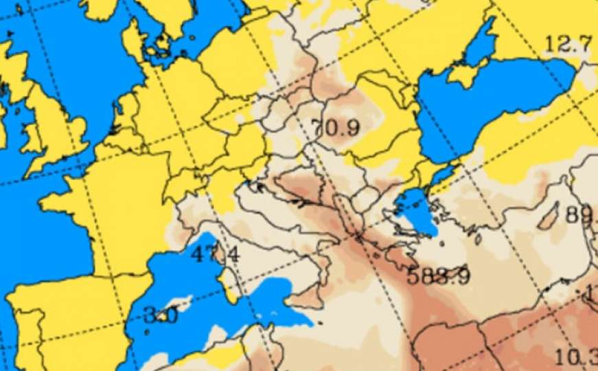 Zbog pijeska iz Sahare i danas "žute kiše" u BiH