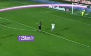 Turski nogometaš postigao gol s 30 m pri brzini od125 km/h