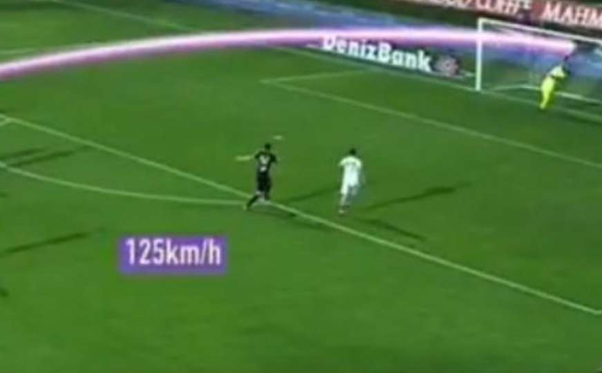 Turski nogometaš postigao gol s 30 m pri brzini od125 km/h