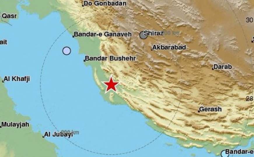 Zemljotres pogodio južni Iran u blizini nuklearne elektrane 