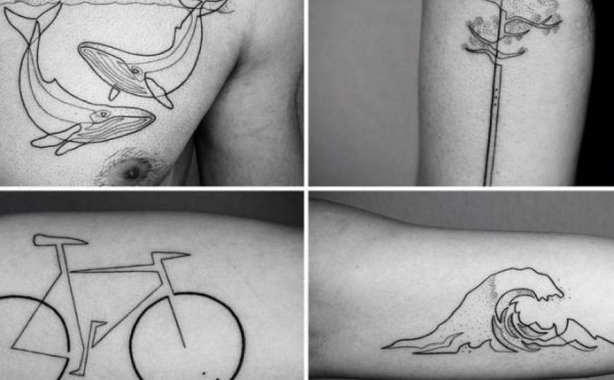 Fantastične minimalističke tetovaže od samo jedne linije