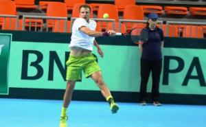 Uspjeh: Bašić eliminisao Monfilsa i izborio prolaz u drugo kolo