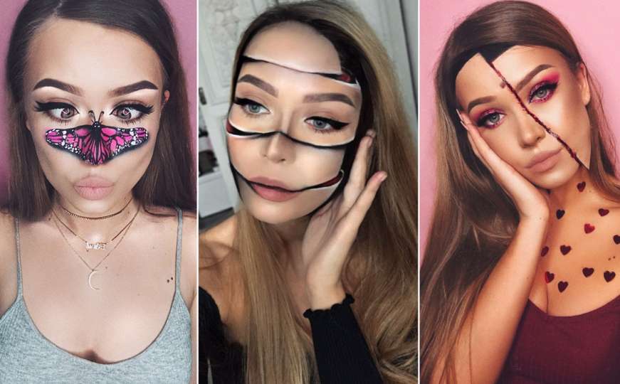 Monika Falyork privlači pažnju neobičnim make-up kreacijama na licu
