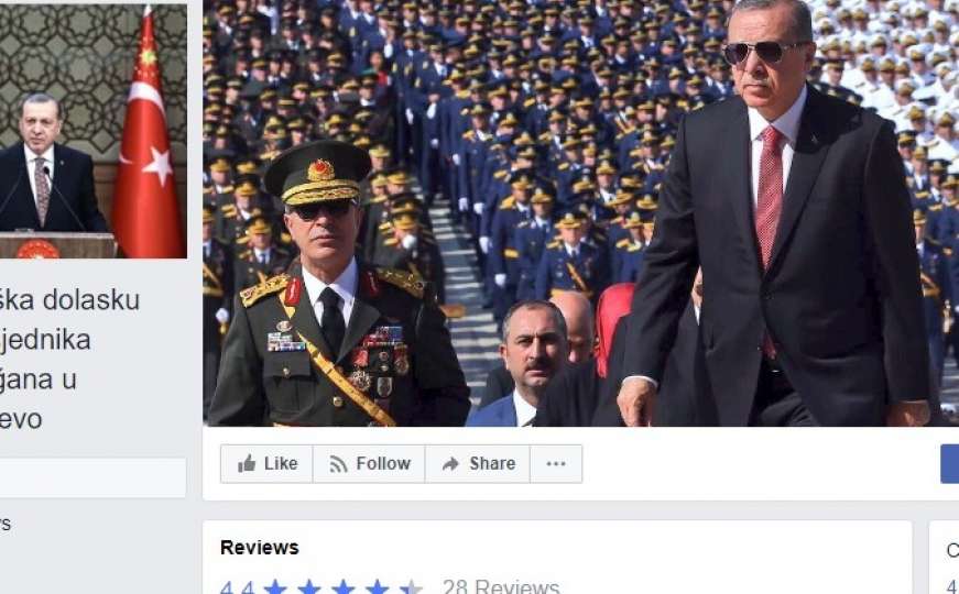 Osnovana Facebook grupa: Bujrum, Erdogane, Sultane, dobro došao u Bosnu