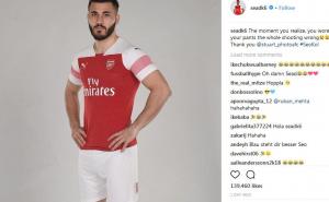 Kolašinac obukao šorc naopako i nasmijao navijače Arsenala