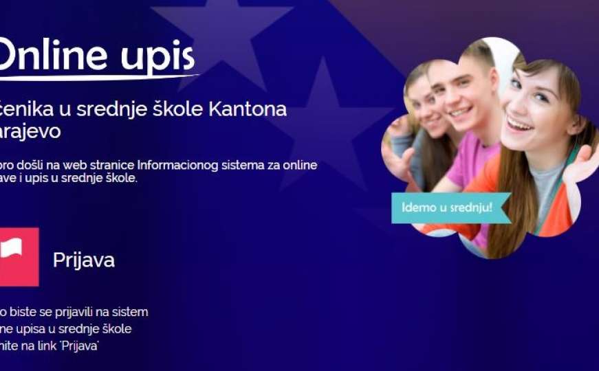 Učenici u Kantonu Sarajevo će se u srednje škole upisivati online