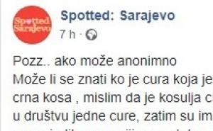 Traži se djevojka tamnog tena i crne kose, nisam mogao prići zbog momka