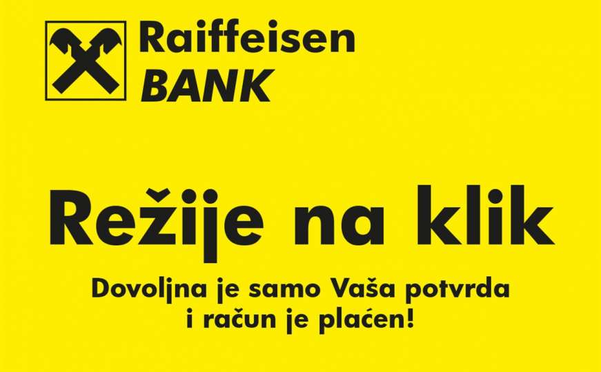 Režije na klik - nova usluga u ponudi Raiffeisen banke