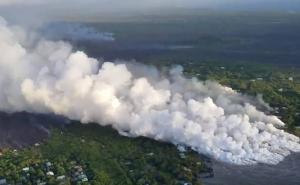 Nevjerovatni snimci sa Havaja: Lava stigla do okeana