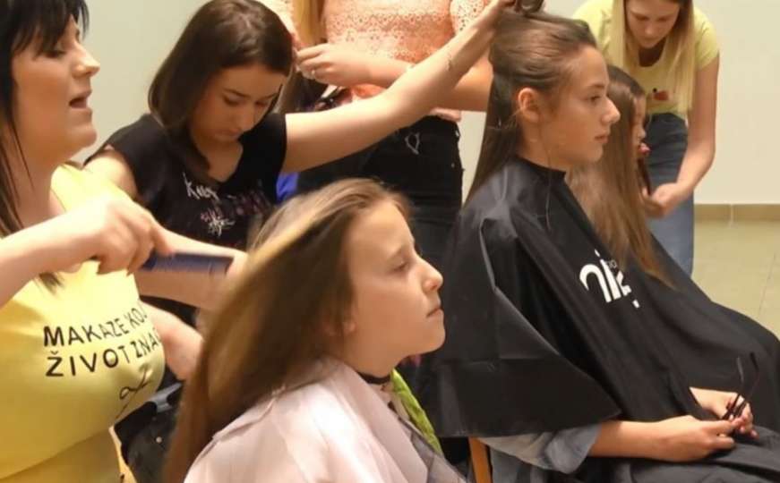 Bravo, djevojčice: Sarajevske učenice donirale kosu za djecu oboljelu od raka
