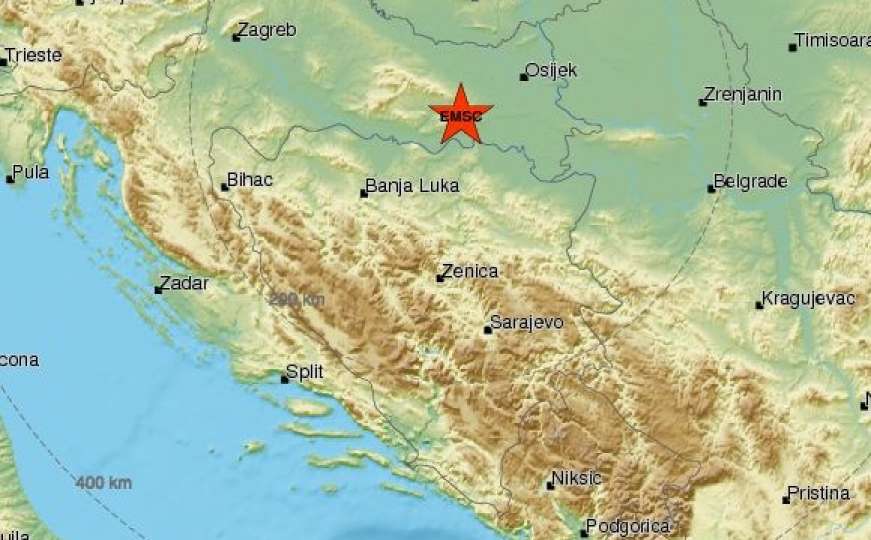Zemljotres 3,9 stepeni po Richteru zatresao sjever BiH