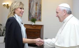 Sanela Jenkins susrela se s papom Franjom u Vatikanu