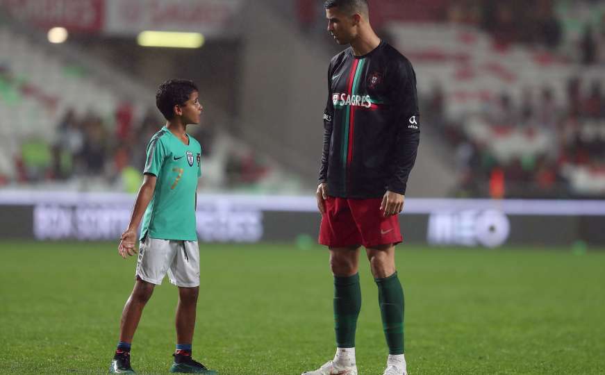 Ronaldov sin izmamio aplauze, Cristiano nije skidao osmijeh s lica