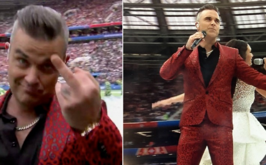 Robbie Williams će biti kažnjen zbog podizanja srednjeg prsta