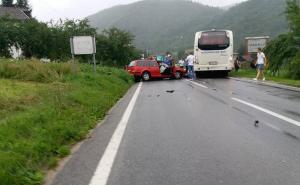 Jedna osoba teško povrijeđena u nesreći u mjestu Oborci kod Donjeg Vakufa