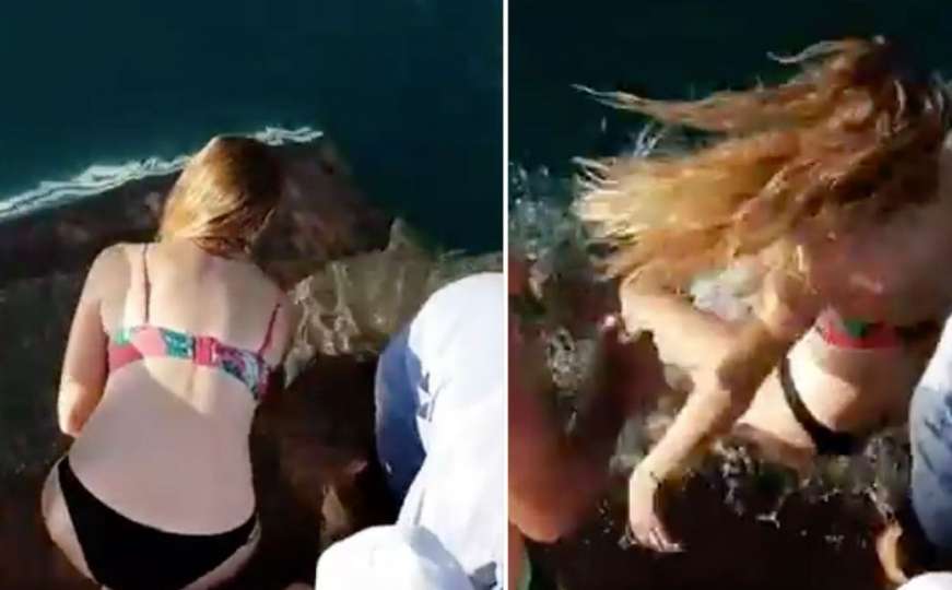 Kamera uhvatila trenutak kada je morski pas zgrabio ženu za nogu 