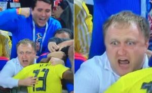 Kolumbijac slavio gol pa zagrlio engleskog navijača, ovaj ostao u šoku
