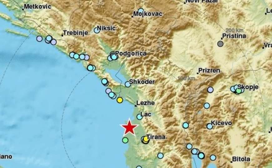 Zemljotres pogodio Albaniju, osjetio se i u Bosni i Hercegovini 