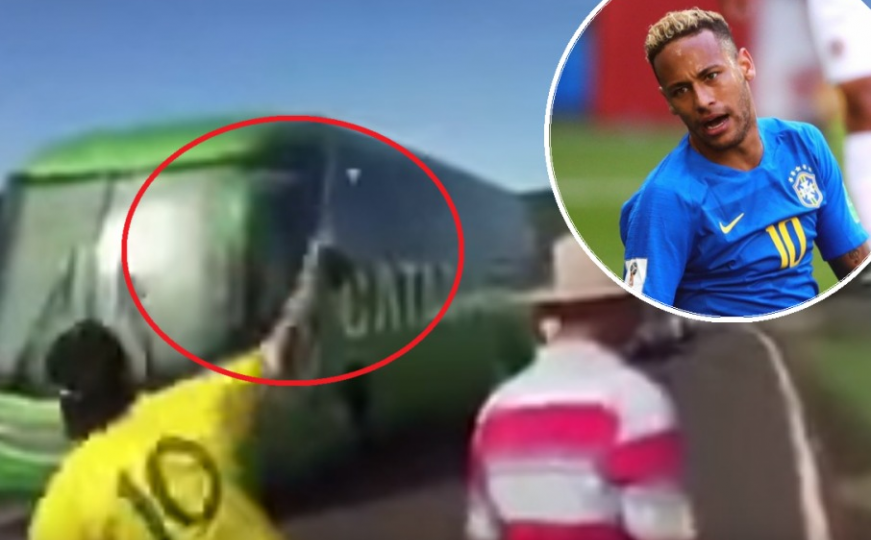 Haos na dočeku Neymara i društva: Navijači zasuli autobus kamenjem i jajima
