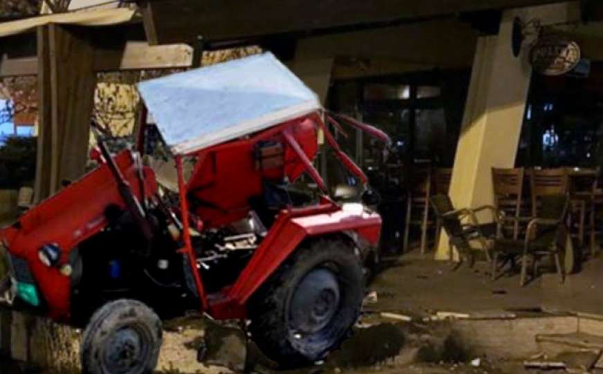 Kozarska Dubica: Pijan uletio traktorom u baštu kafića
