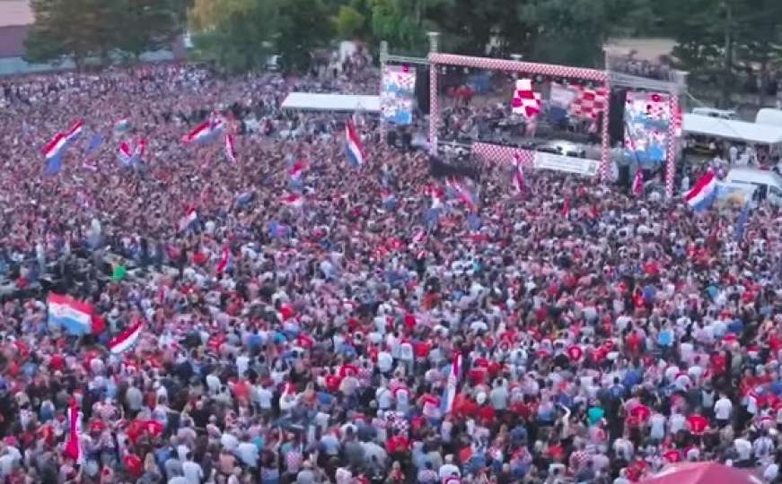 Snimke iz zraka: Na dočeku Zlatka Dalića u Livnu 50.000 ljudi