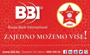 BBI banka u novoj sezoni uz FK “Velež” Mostar 
